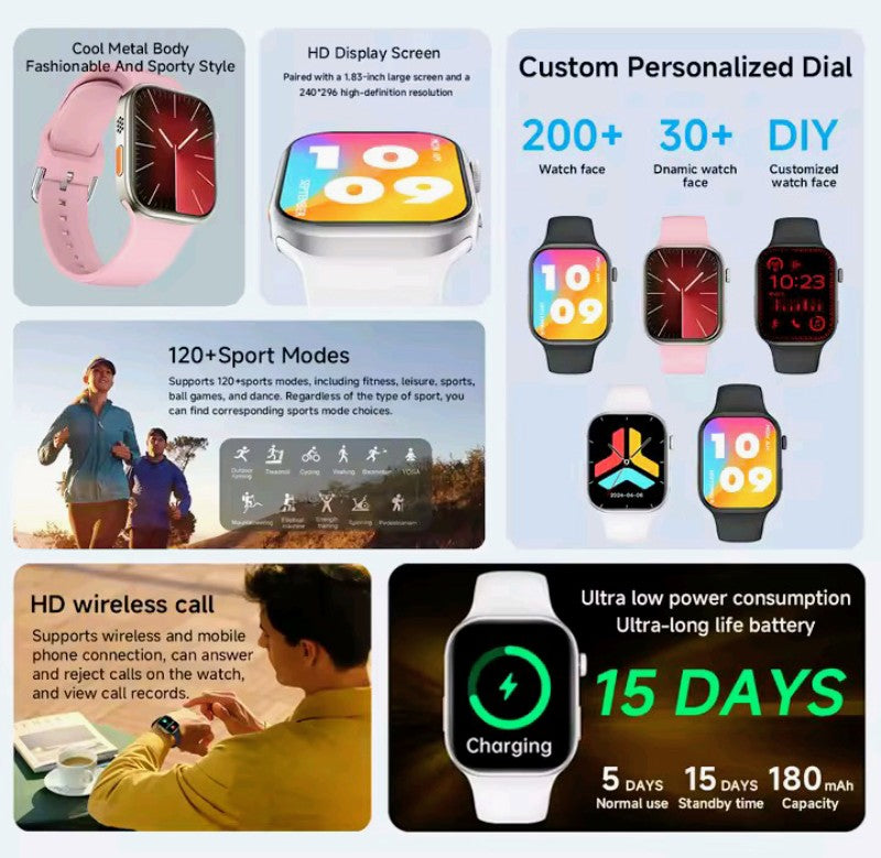 HD Smartwatch 1.83"