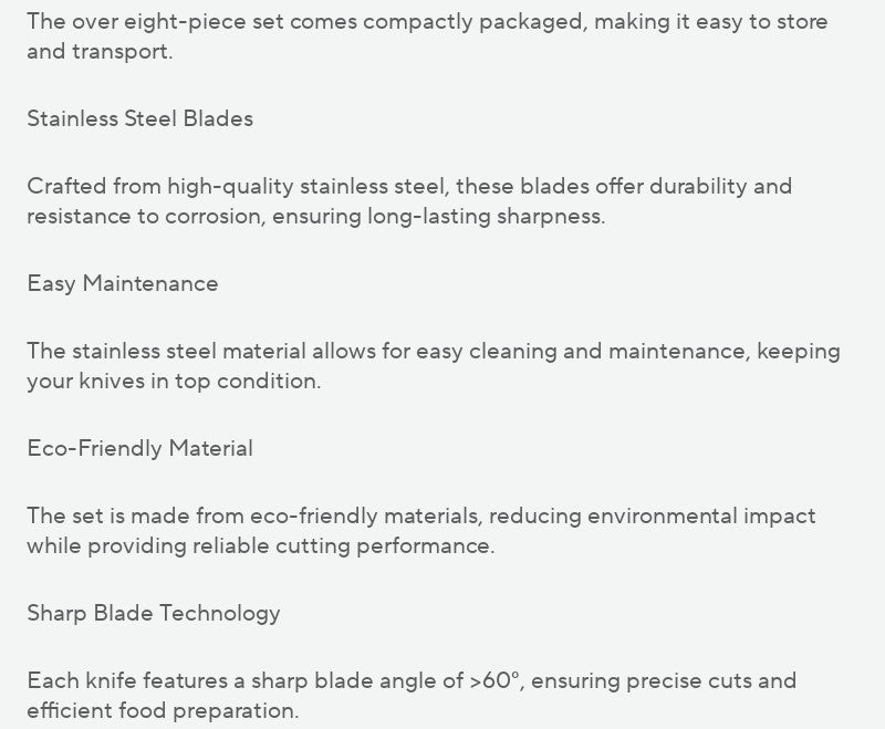 XBJ 15 Piece Kitchen Knife Set With Sharpener