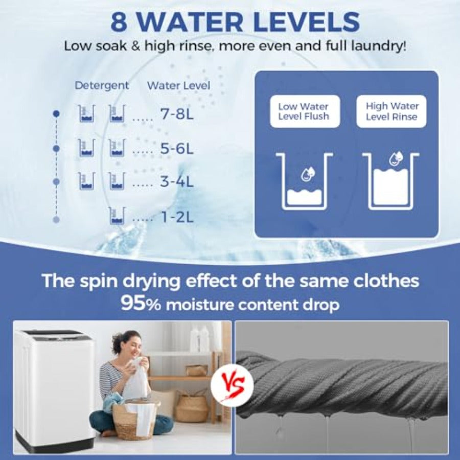 20LB Portable Washer Machine And Dryer Combo