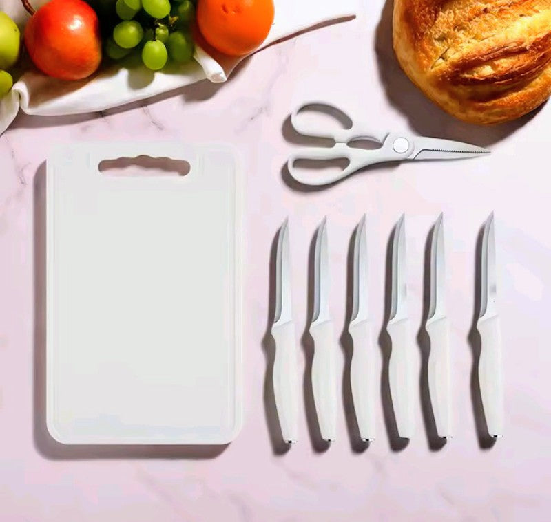 XBJ 15 Piece Kitchen Knife Set With Sharpener