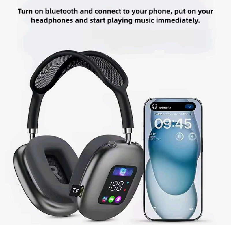 LED Bluetooth Noise Cancelation Headphones