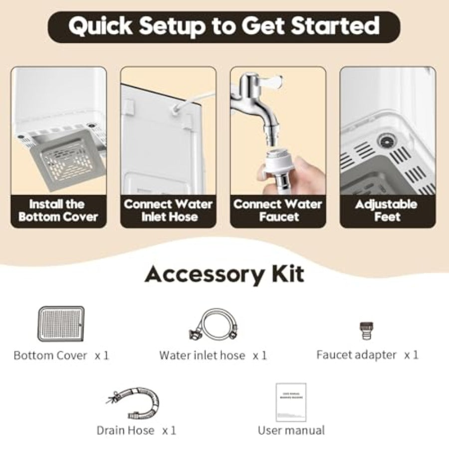 28LB Washer And Dryer Combo Set