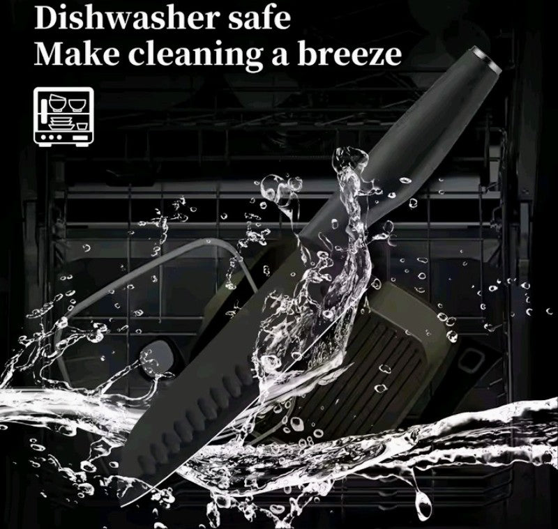 XBJ 15 Piece Kitchen Knife Set With Sharpener