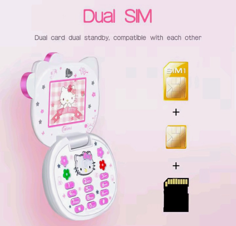 Kawaii Sanrio Hello Kitty Flip Phone