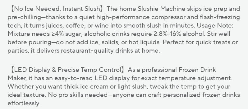 GARVEE Slushy One Touch Machine