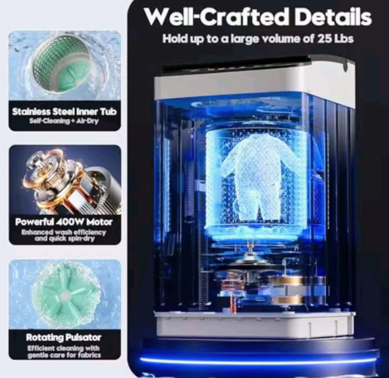 28LB Washer And Dryer Combo Set
