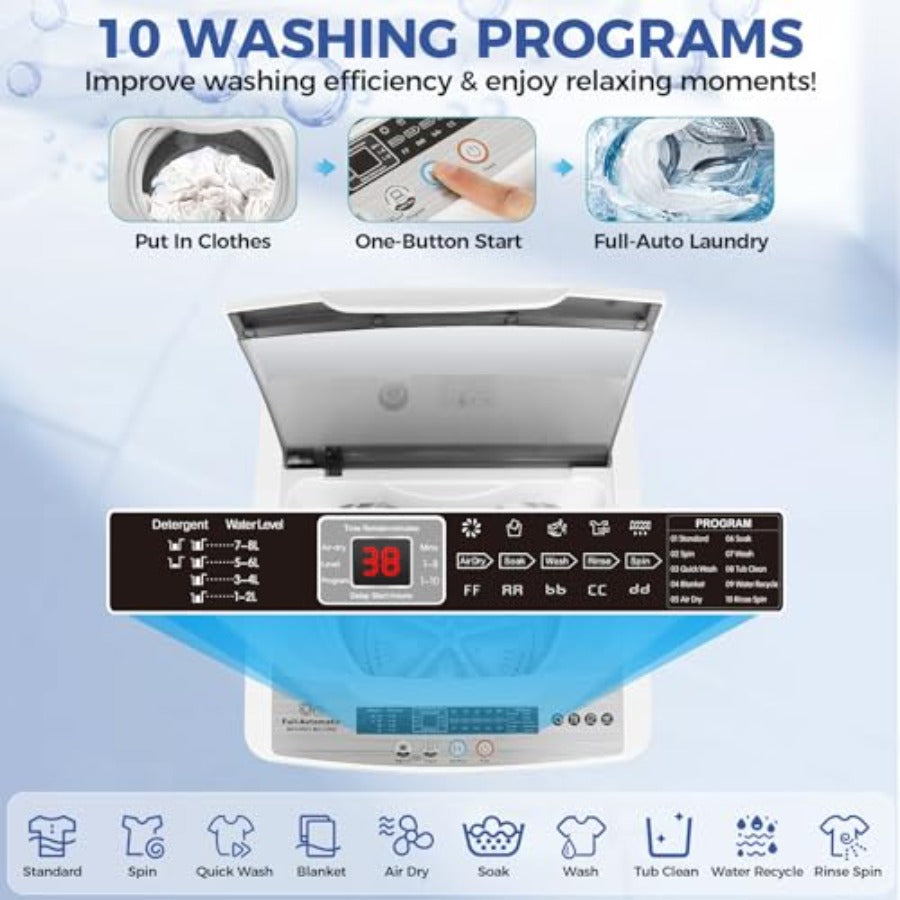 20LB Portable Washer Machine And Dryer Combo